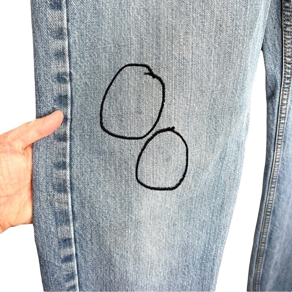 Vintage 90s Levi’s 550 Relaxed Denim Loose Fit Baggy Jeans Size 18 Regular Kids - Picture 7 of 16